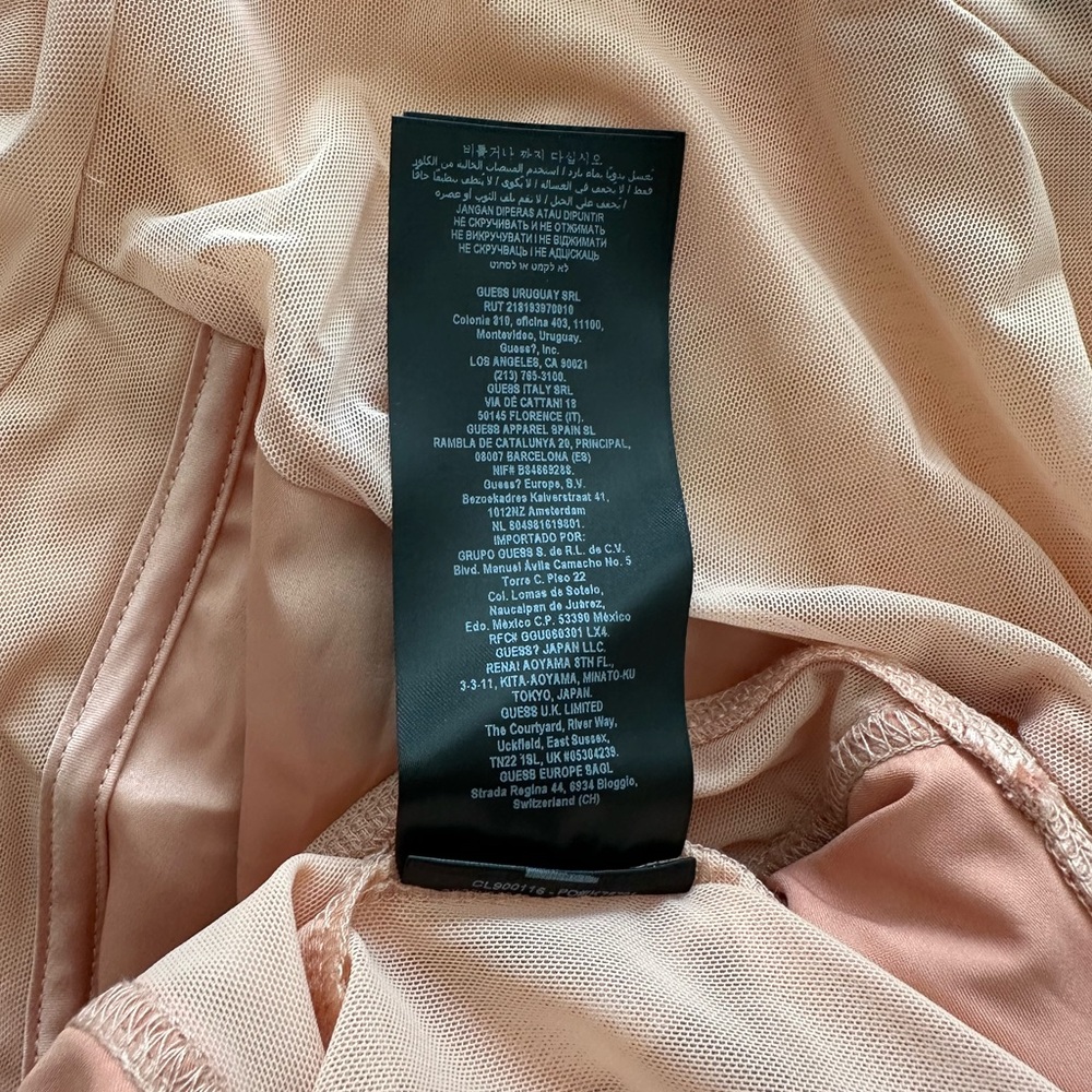 GUESS Long Mesh Sleeve Bodysuit - Picture 4 of 6